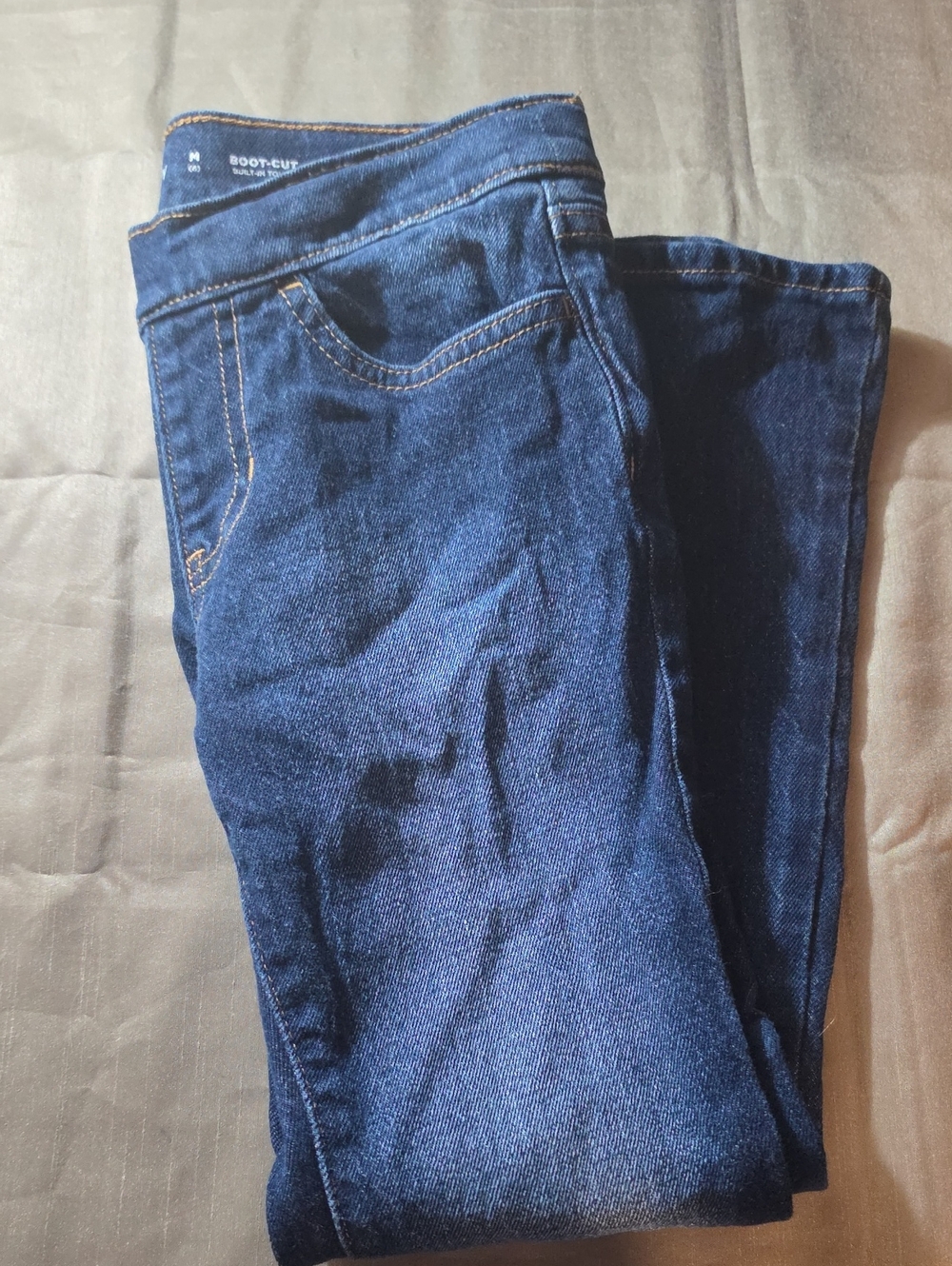 Kids Boot-Cut Dark Blue Jeans